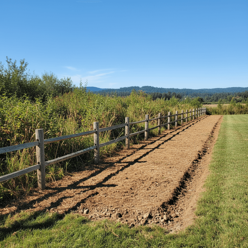 Fence line clearing